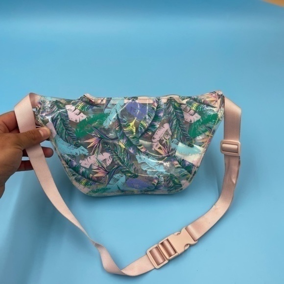 Floral Partially Translucent Fanny Pack - Picture 2 of 3